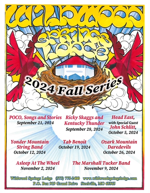 Wildwood Springs Lodge Fall Concert Poster, 2024